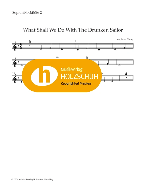 What Shall We Do With The Drunken Sailor